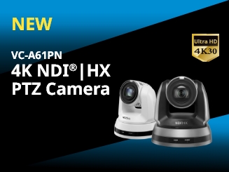 Lumens Announces New VC-A61PN 4K NDI®|HX PTZ Camera
