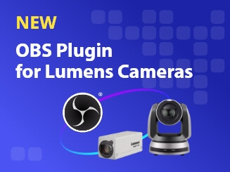 Lumens捷揚光電  Enables an OBS Plugin to Control PTZ and Box Cameras