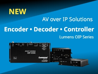 Lumens捷揚光電  Introduces New OIP Series in 4K / 1080p for AV over IP Solutions